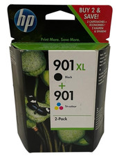 2er PACK original HP 901XL + HP 901 HP SD519AE schwarz-color HP CC653A + CC654A*