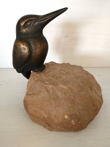 Eisvogel skulptur bronze - skulptur, *