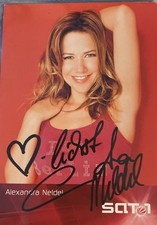 original signiertes Autogramm von Alexandra Neldel