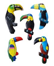 Magnet Holz - Exotische Vögel