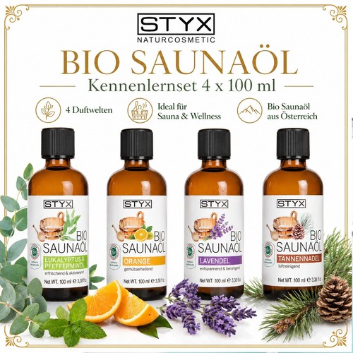 Styx bio saunaöl set 4x100 - styx,