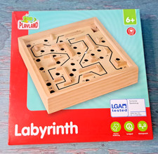 PLAYLAND Holz Labyrinth Geschicklichkeitsspiel Balancespiel 6+