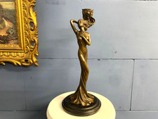 Bronze sculpture candlestick - sculpture,