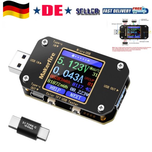 Type usb tester digital - type-c,