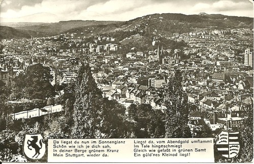 Stuttgart blick zum - ak,