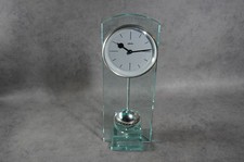 Haller Tischuhr  Glas Pendeluhr 30cm