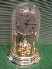 Drehpendeluhr Jahresuhr Fa. Schrenk  Quarzwerk  Acrylglasdom