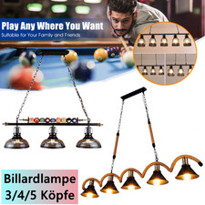 Stilechte Billardtischlampe Hängeleuchte Pendellampe Metall Billard Leuchten