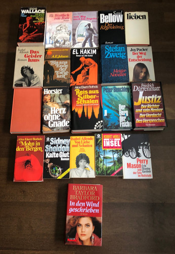 Bücherpaket alte romane - bücherpaket, 21x