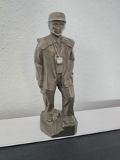 Bergmann Metall Rostfrei 25 cm Figur Skulptur Bergarbeiter 