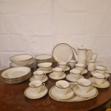 Winterling Röslau Bavaria Kombiservice Raute Goldrand Porzellan 50 Tlg.