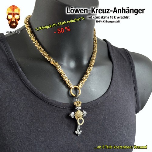 Kreuz löwe anhänger - 1,