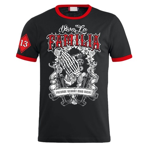 Herren shirt viva familia - t-shirt, la
