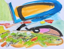 ABSTRAKTE LANDSCHAFT ACRYL ÖL