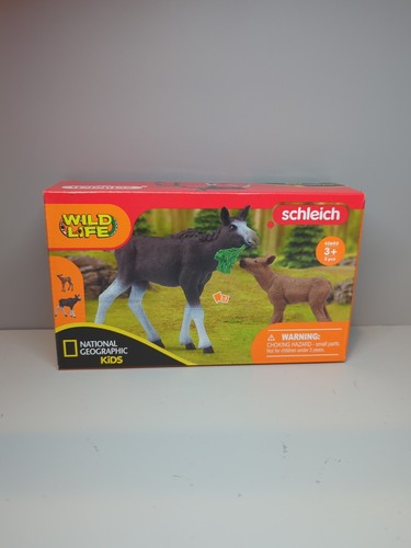 Schleich set elchkuh mit kalb - set,