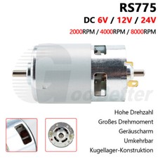 RS775 Permanentmagnet Motor DC