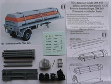 TTauta Spur TT Komplettbausatz 3D Druck Bausatz Auflieger f. Gasflaschen CNK 945