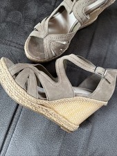 Sandalen High Heels Keilabsatz 5th AVENUE 38 Leder