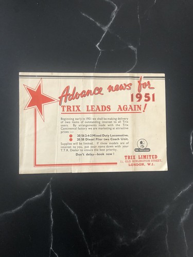 Vintage 1951 trix - vintage,