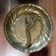 Vintage Nussknacker Eichhörnchen mit Teller Handwerkskunst