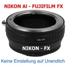 Nikon AI - Fujifilm FX Objektivadapter  AI Objektiv Lens an Fujifilm FX Kamera