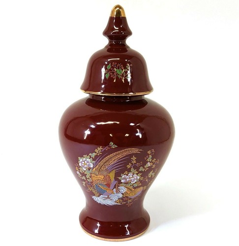 Vintage capodimonte deckelvase - vintage,