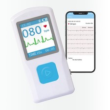 EKG Monitor Gerät, Persönlicher Pulsmesser mit LCD-Display und Speicher, ...