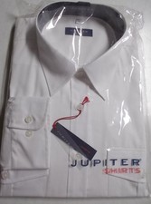 Jupiter Herren Piloten Oberhemd weiß  KW 40  80% Baumwolle Bügelfrei