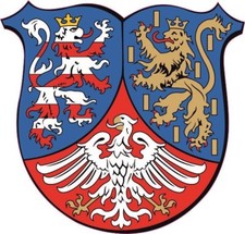 Aufkleber Hessen-Nassau Wappen Autoaufkleber Sticker Konturschnitt