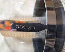 Tee Bereiter BODUM Schwarz Glas/Edelstahl Gebr.Top Erhalten 