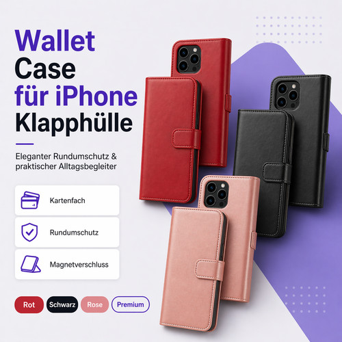 Iphone wallet case handyhülle - wallet,