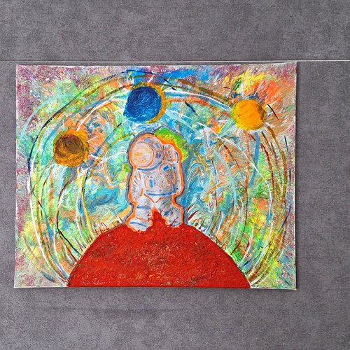 Abstraktes wandbild - abstraktes,