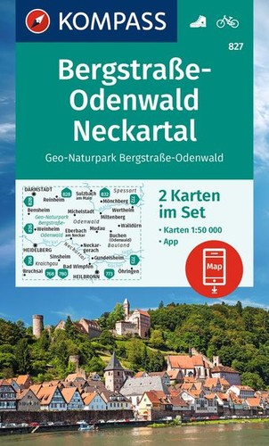 Kompass wanderkarten set 827 - kompass, wanderkarten-set