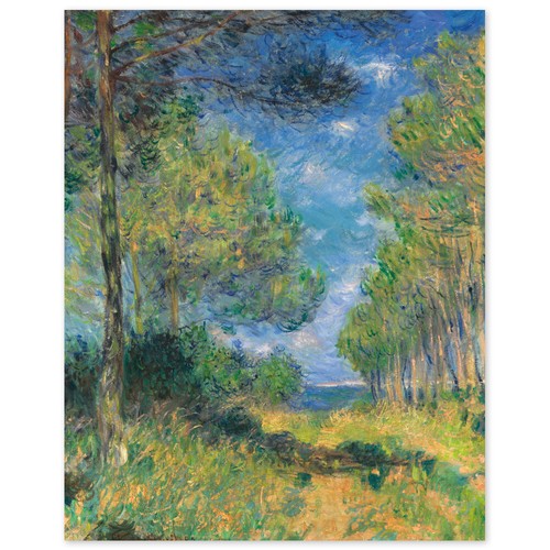 Claude monet weg mit pinien - monet,,