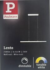 LED Pendelleuchte Paulmann 798.87 Smart Home Zigbee 3.0 Lento Weiß matt dimmbar