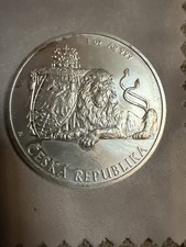 Niue 2 Dollars 2019 – 1 oz Silber – Česká Republika Löwe – 999 Feinsilber