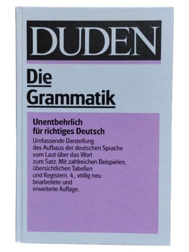 Duden die grammatik auflage - duden,