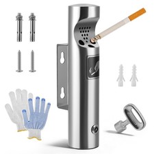 Edelstahl Wandaschenbecher mit