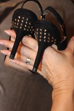 Slingpumps schwarz Gr. 37 mit