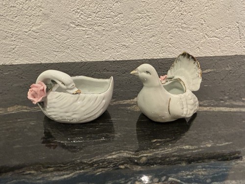 Porzellan schwan figuren - porzellan,
