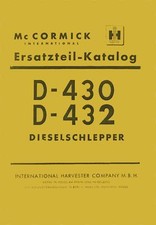 Ersatzteilkatalog D-430 D-432 Mc Cormick IHC D-Serie