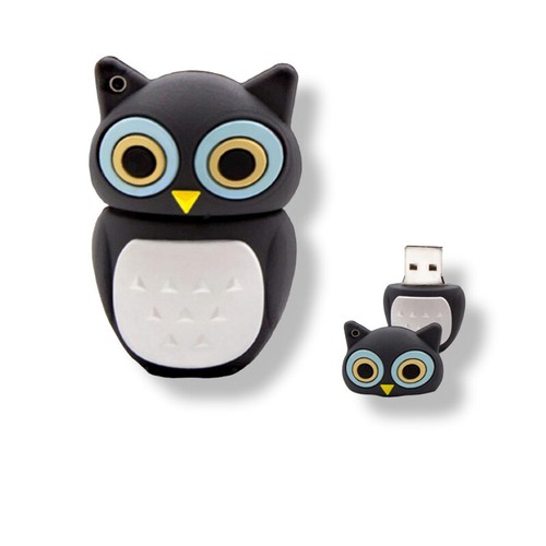 Usb stick eule schwarz - |,