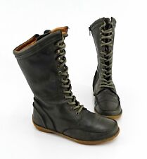 Stiefel Aces of London Reißverschluss Echtleder moosgrün Gr.36