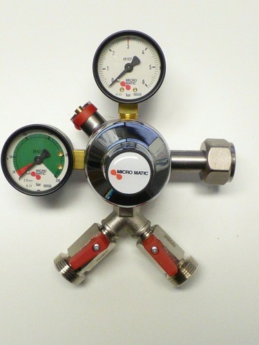 Co2 druckminderer doppelt 3bar - co2-druckminderer,