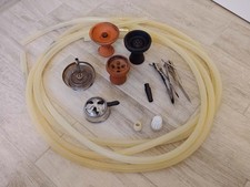 Shisha Zubehör Set 3x Kopf Kamin Amy Deluxe Heat Box 4x 1,5m Silikonschlauch