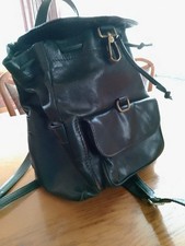 The Bridge Rucksack Leder grün