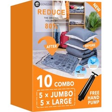 Platzsparende Vakuumbeutel-Set