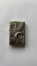 Zippo Sturmfeuerzeug Silber, Adler