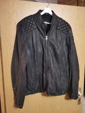 Tigha Lederjacke Nero Gr. XL