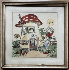 Bild Zwerg von 1945 20 x 20 Cm Original Vintage